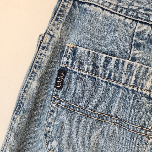 VTG BKE Buckle Y2K 90s Denim Jean Maxi Skirt Side Slits Women's 27 - Picture 6 of 10